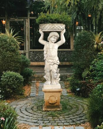 Young Bacchus with Basket Planter Garden Statue: Bacchus Left NE2101295