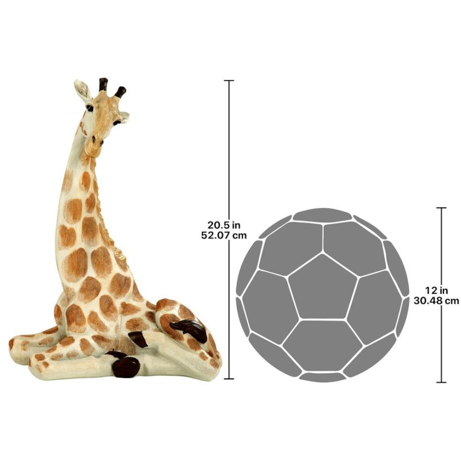 Zari the Resting Giraffe Statue: Large